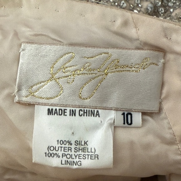 Stephen Yearick soft pink halter maxi beaded top dress - Picture 15 of 15